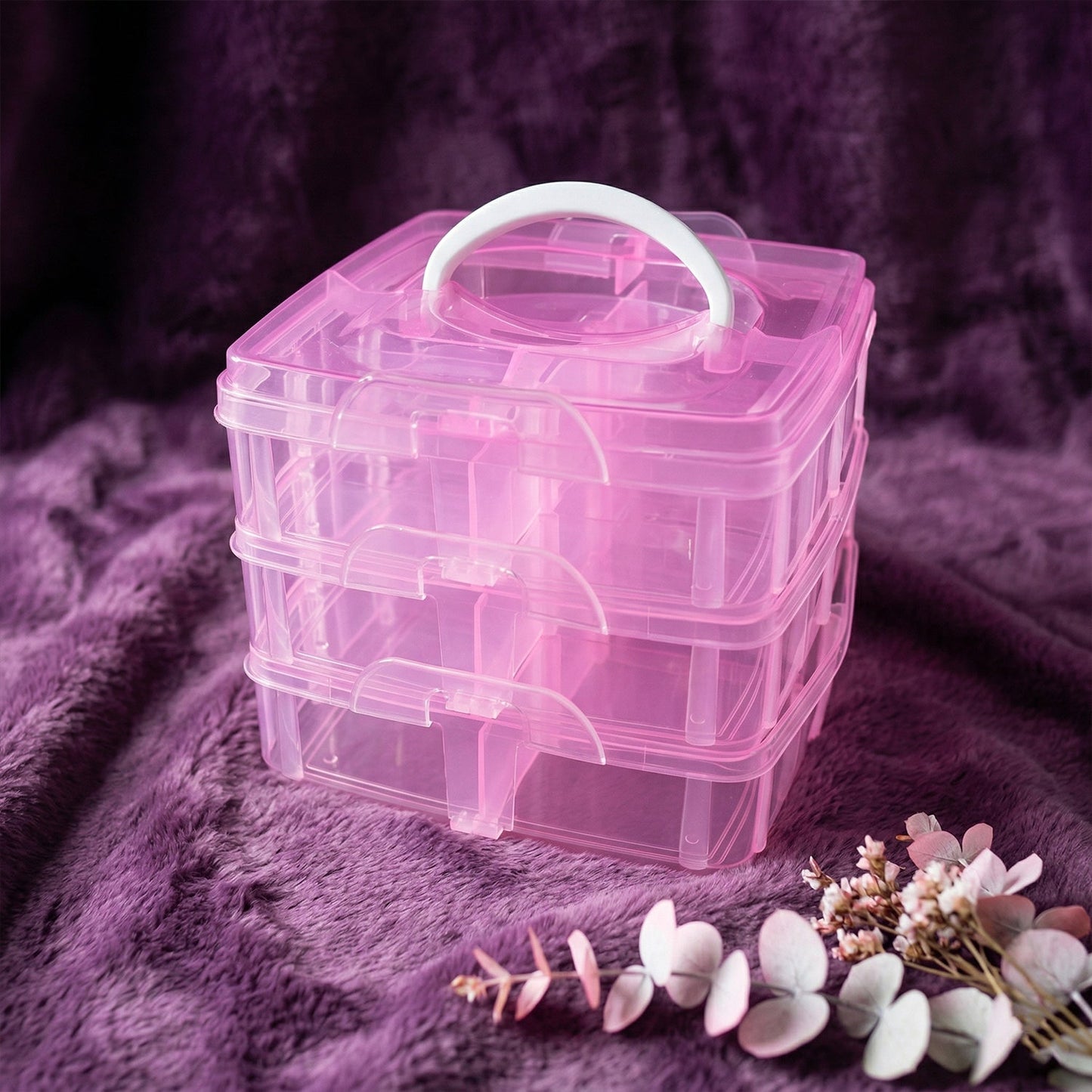 Stackable Plastic Craft Storage Box