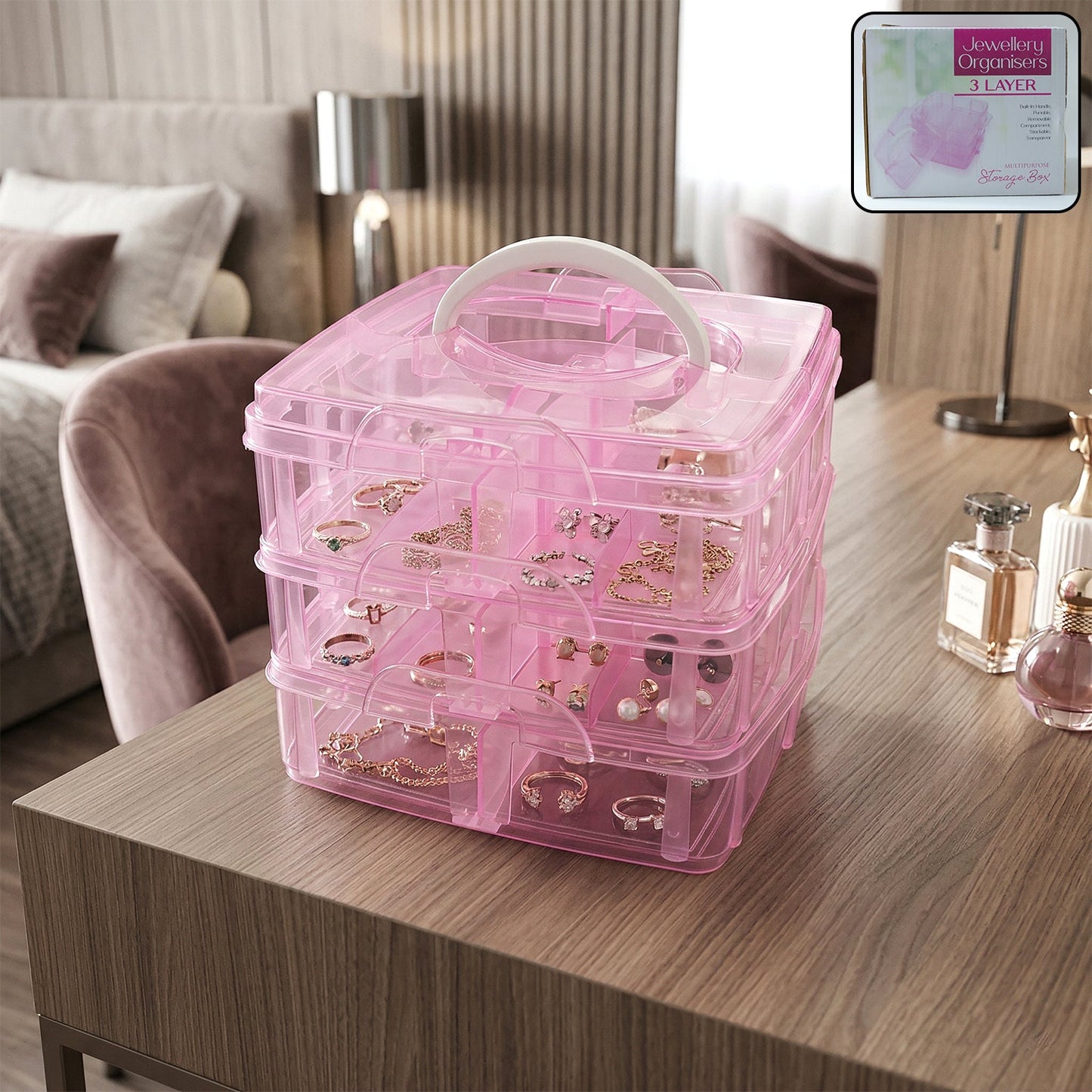 Stackable Plastic Craft Storage Box