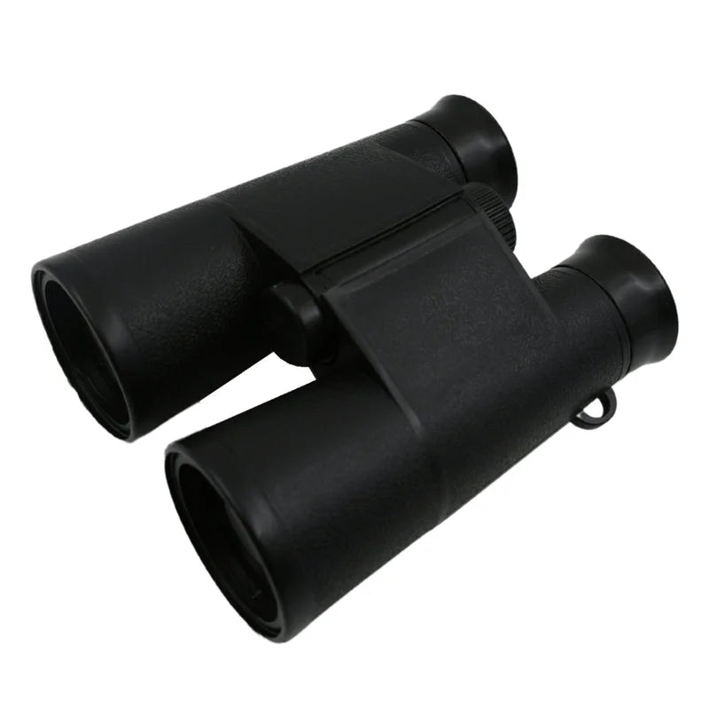Black kids binocular toy with dual lenses and side focus wheel