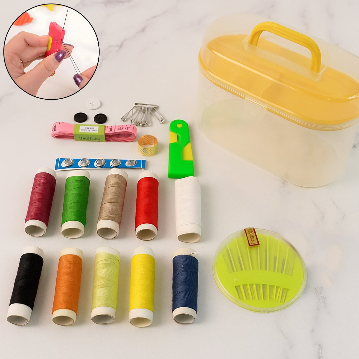 Portable Double-Layer Sewing Kit