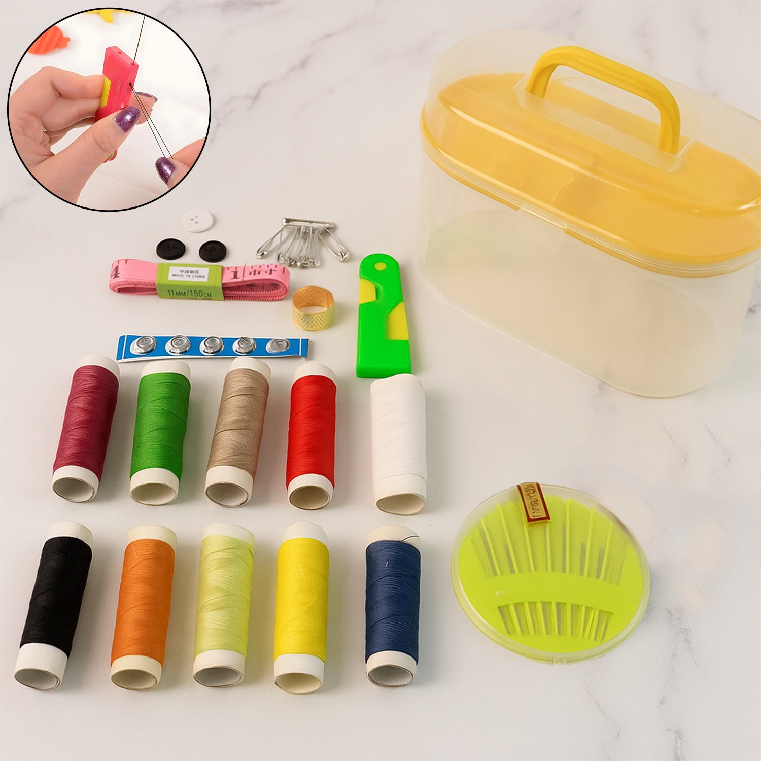 Portable Double-Layer Sewing Kit