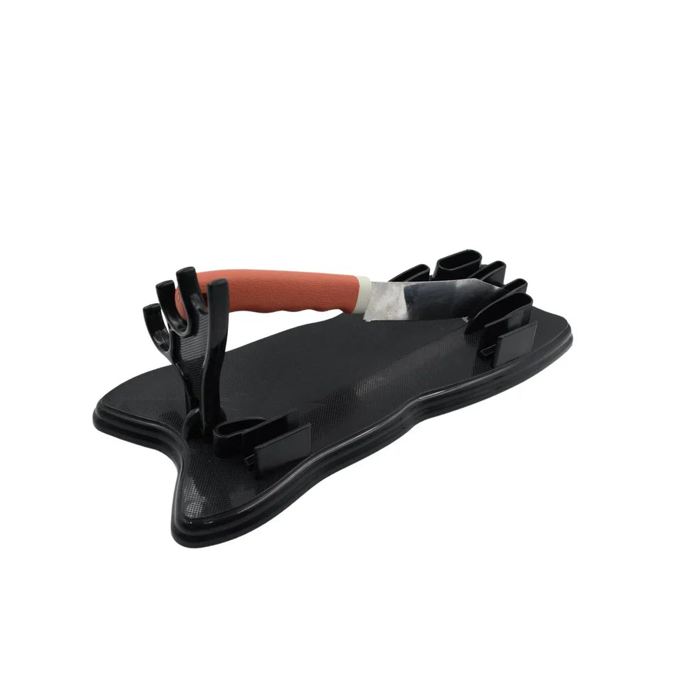 Knife drawer organizer tray with slots for knives and accessories