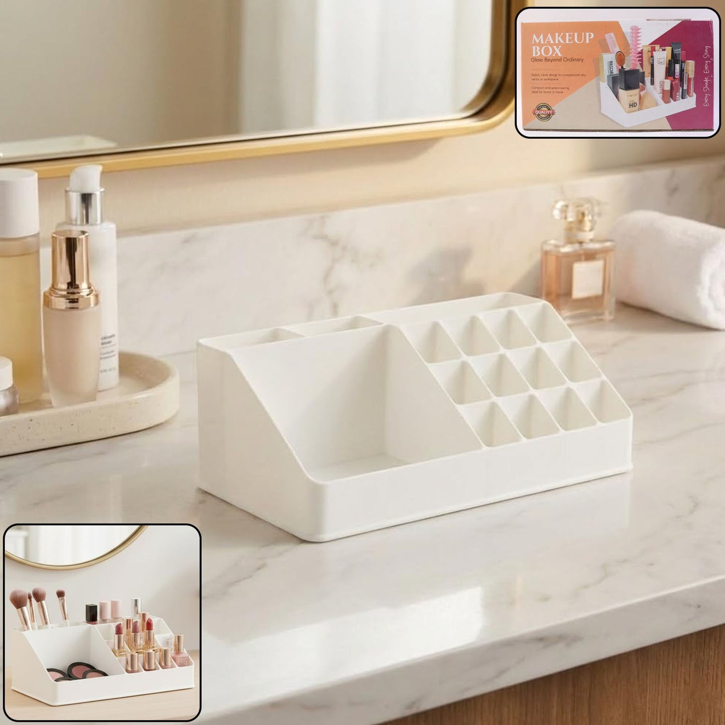 Plastic Makeup Organizer Box