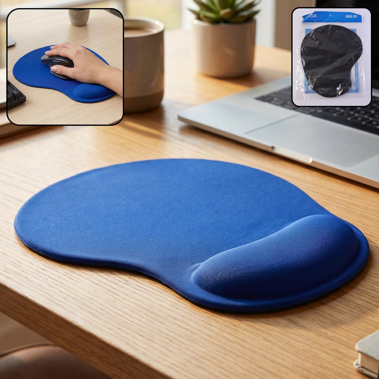 Ergonomic Wrist Support Mouse Pad for Computers