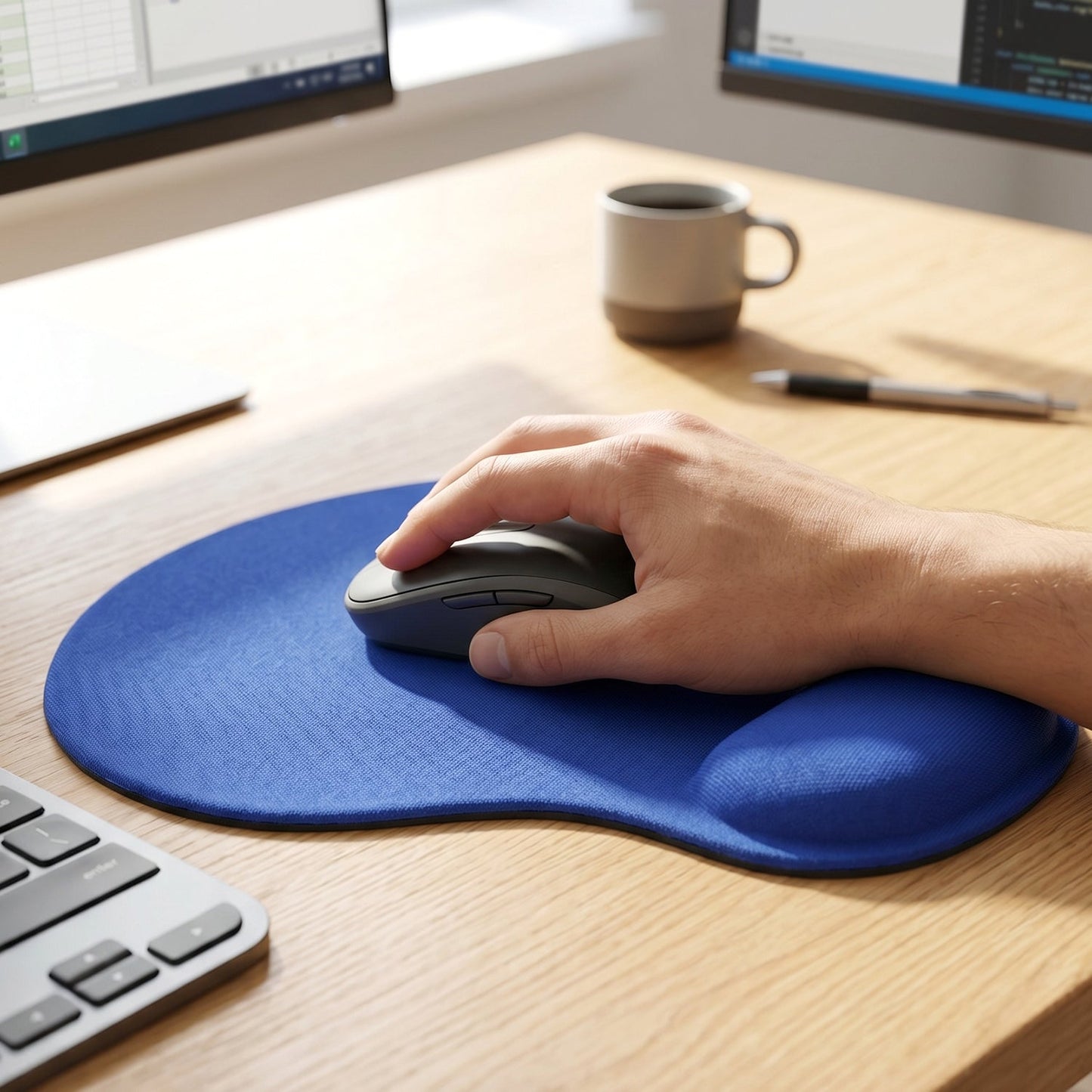 Ergonomic Wrist Support Mouse Pad for Computers