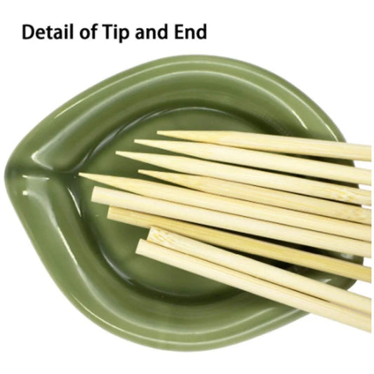 Natural bamboo BBQ skewers, pointed tips and ends