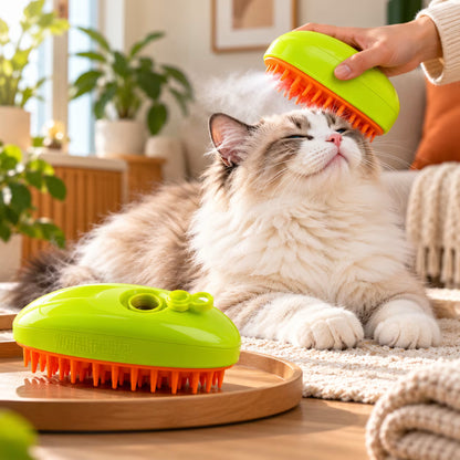 Rechargeable Mist Spray Pet Grooming Brush