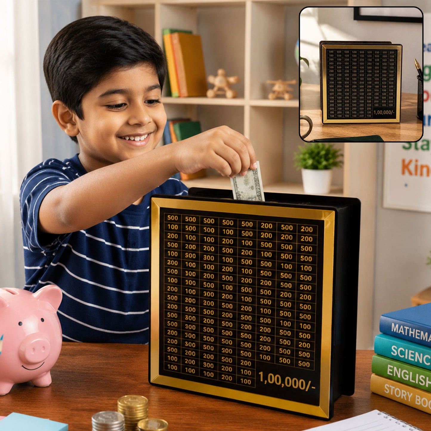 Wooden Money Box