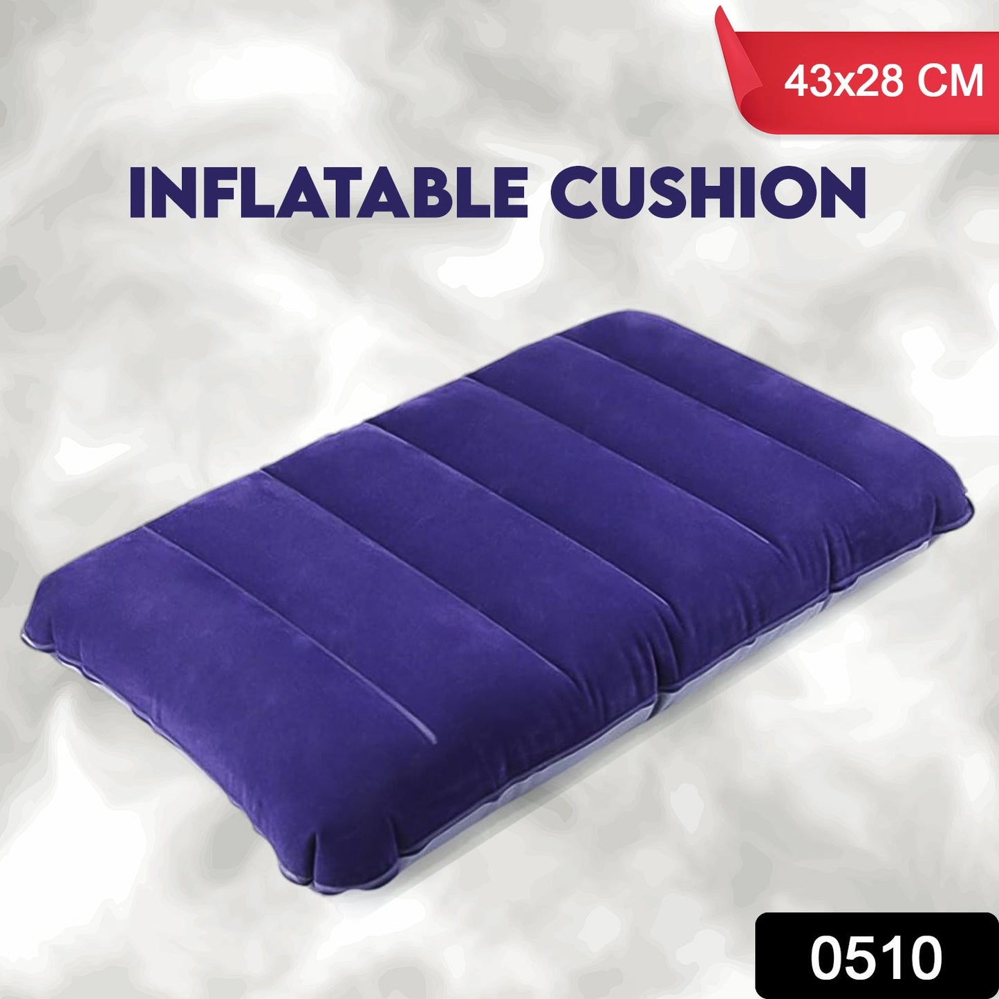 Inflatable Velvet Travel Pillow