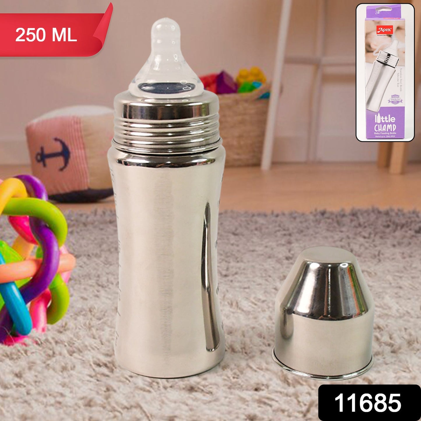 Stainless Steel Baby Feeding Bottle