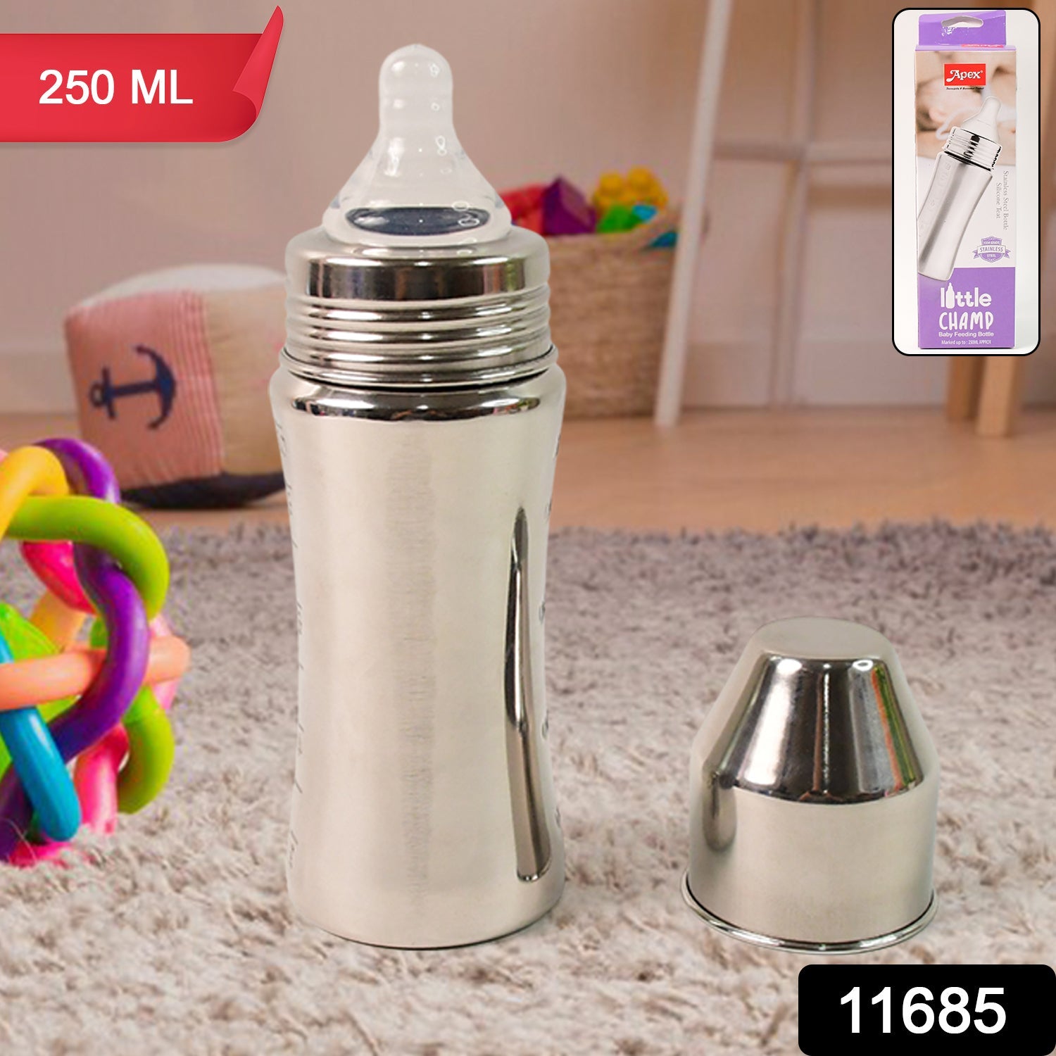 Stainless Steel Baby Feeding Bottle