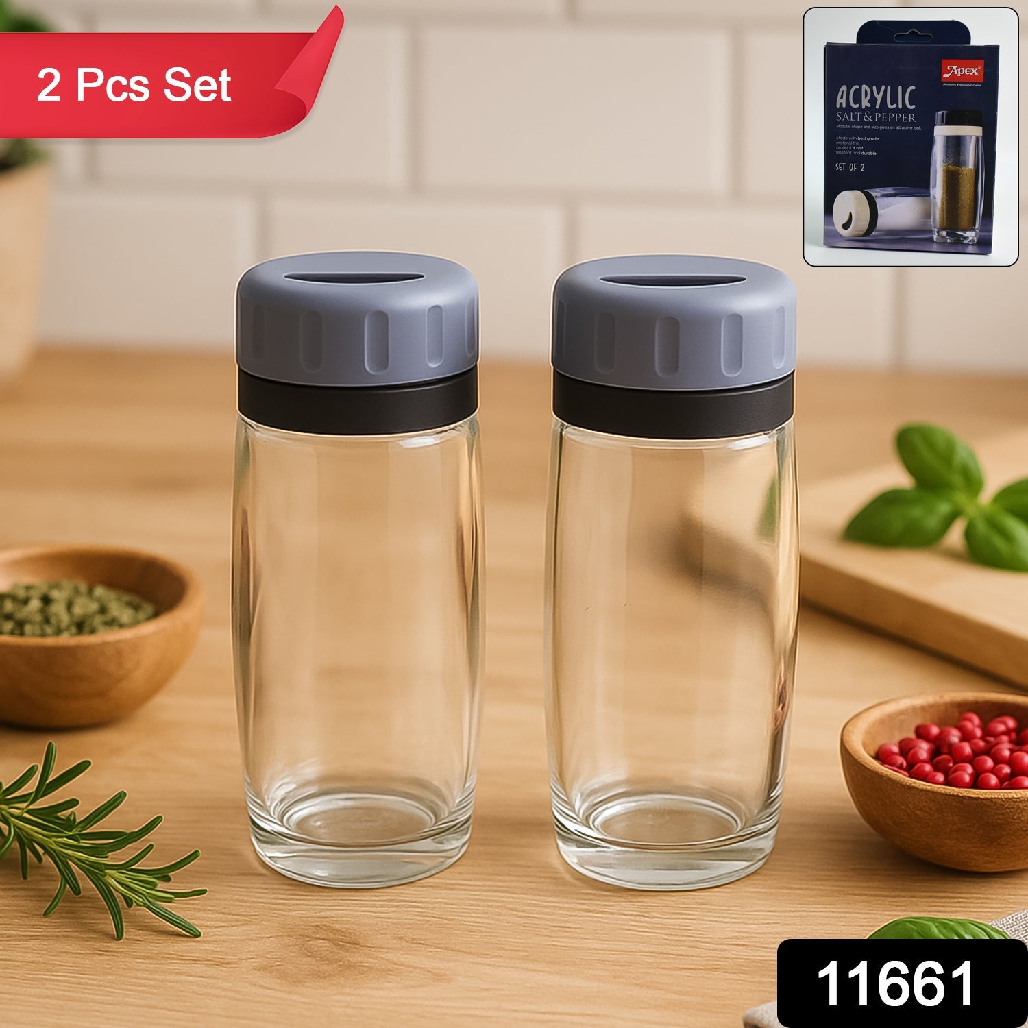 Acrylic Salt Pepper Shakers