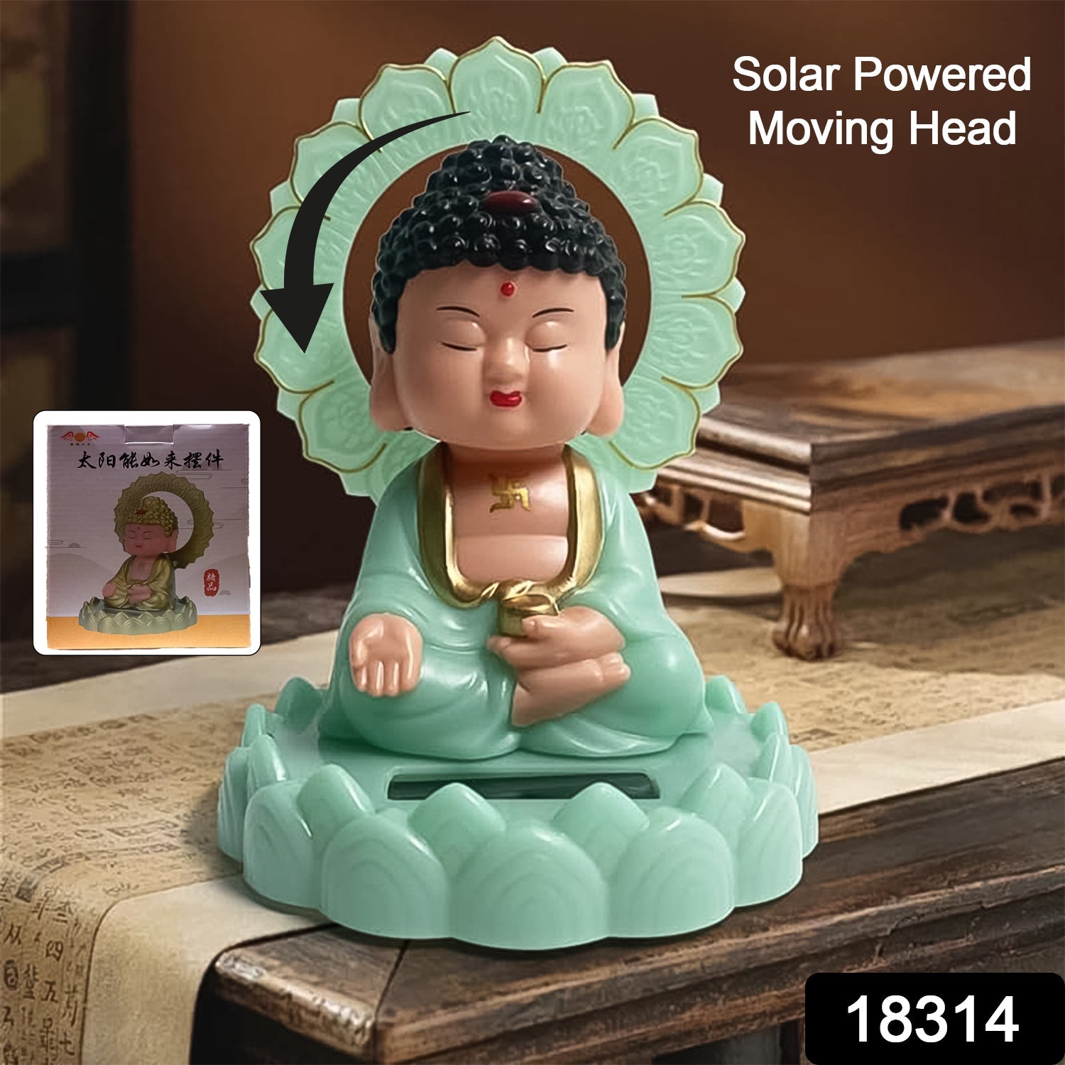 Solar Buddha Statue