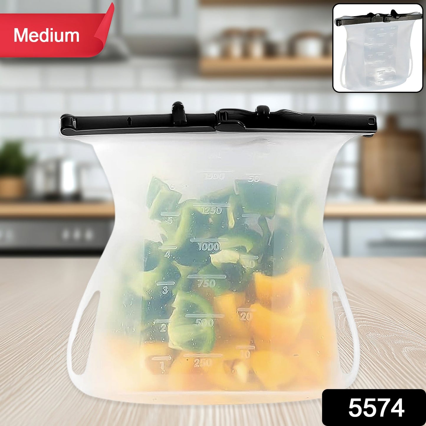 Leakproof Reusable Silicone Bags