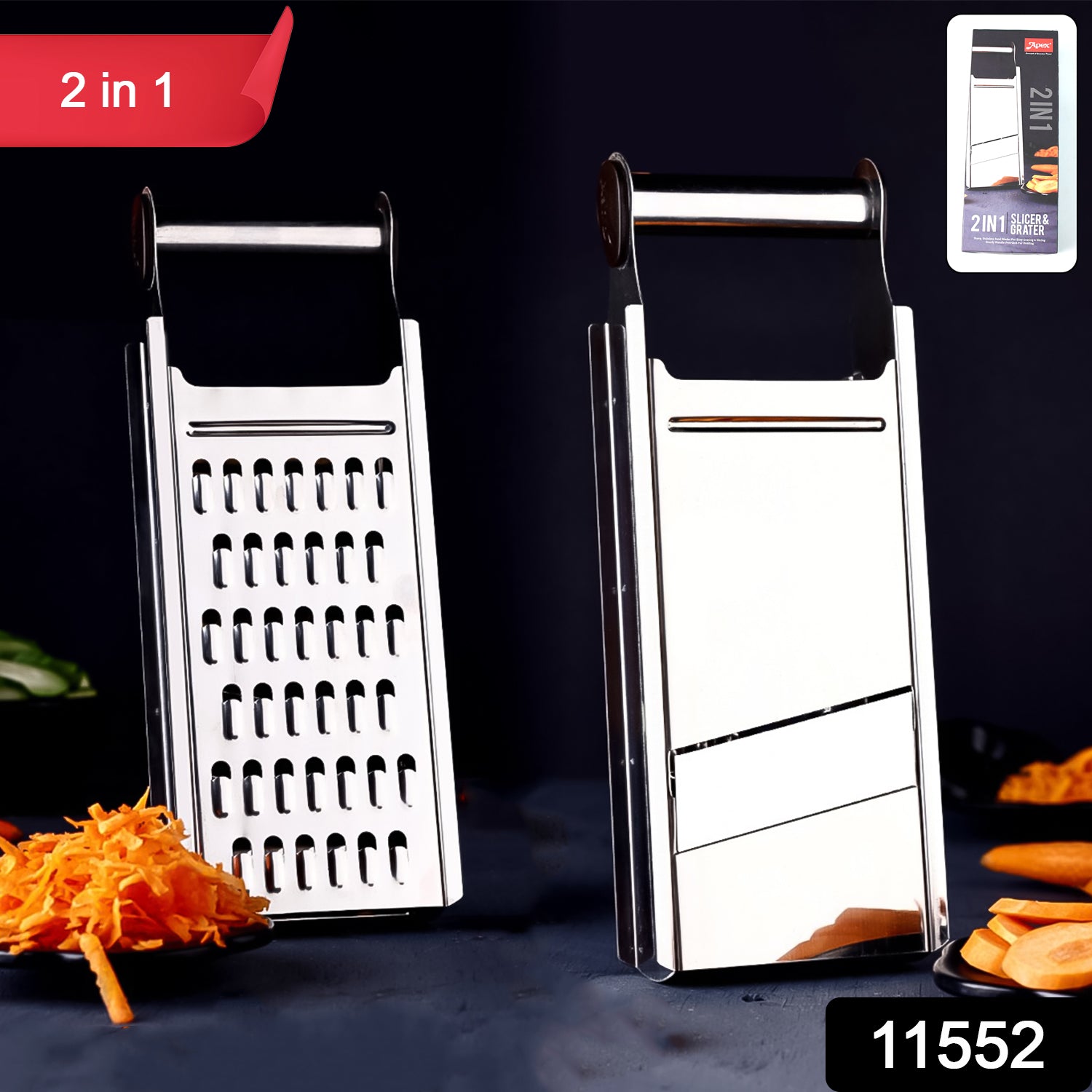 2-in-1 Slicer and Grater