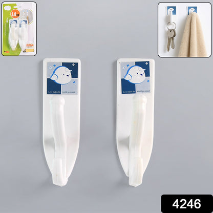 Heavy-Duty Self-Adhesive Wall Hooks