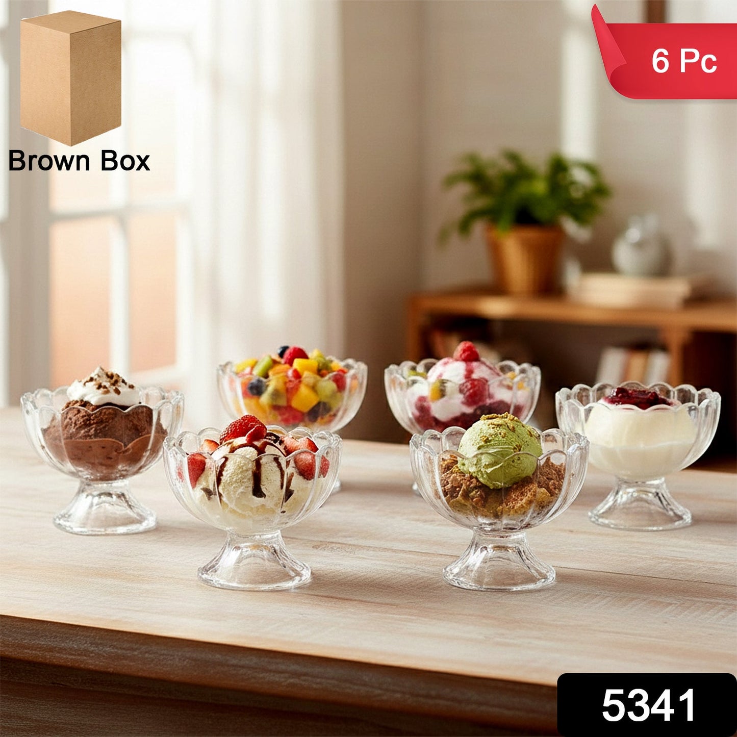 Glass Dessert Bowl Set