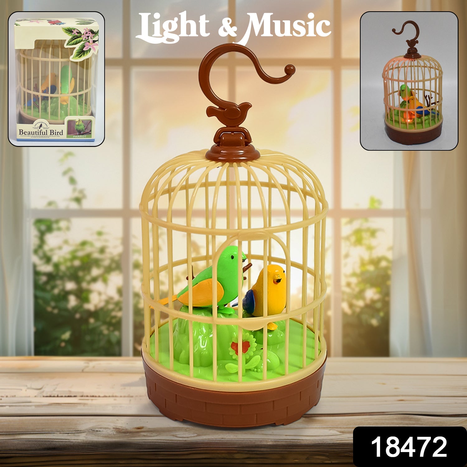 Sound Activated Chirping Bird Toy