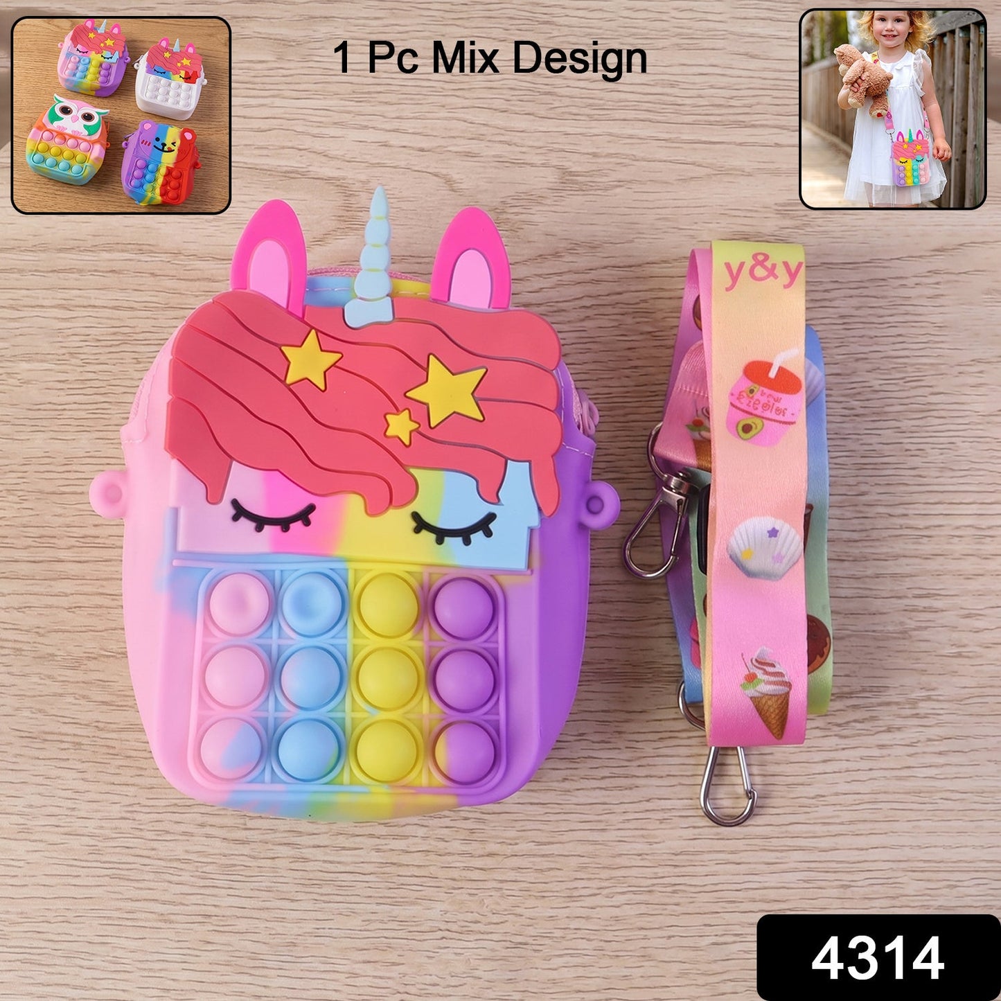 Pop It Purse for Girls