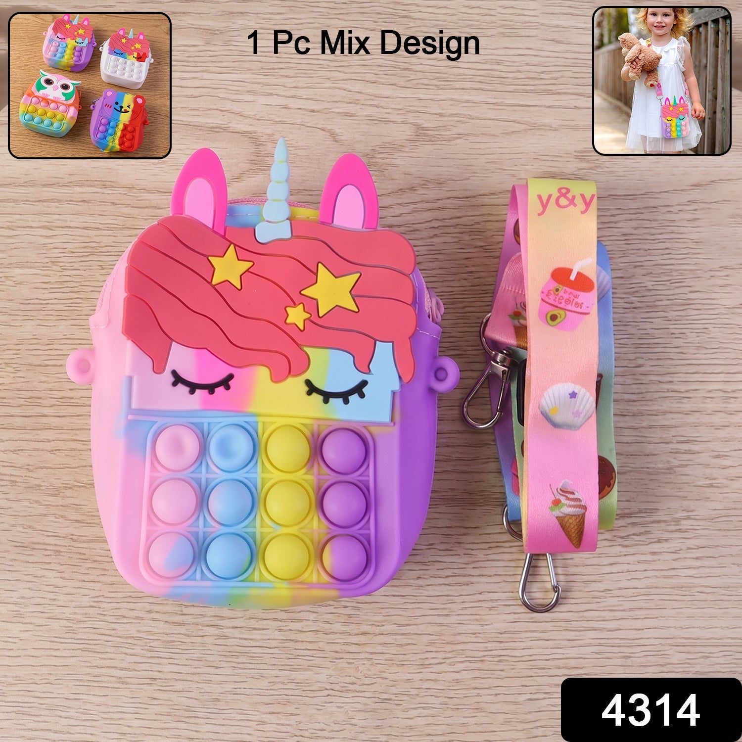 Pop It Purse for Girls