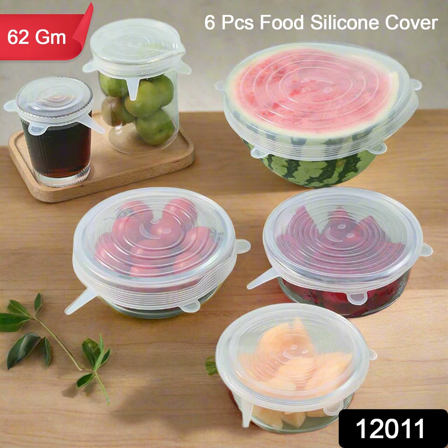 Silicone Food Cover Stretch Lids – 6 Pcs