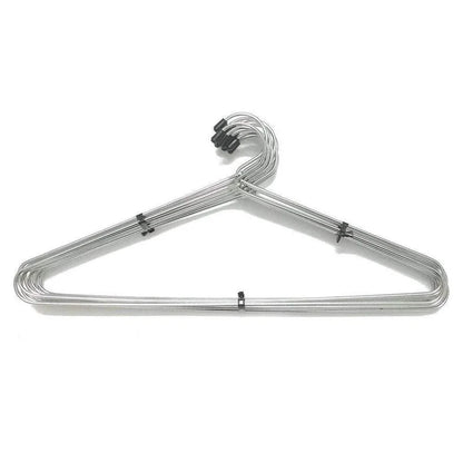 Stainless steel wire hanger with U-shaped frame and metal hook