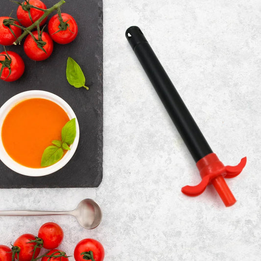 Gas stove lighter with black handle and red trigger