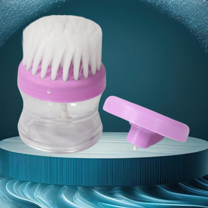 Plastic Wash Basin Brush Cleaner With Liquid