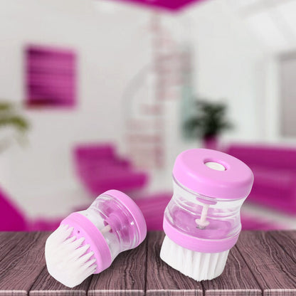 Plastic Wash Basin Brush Cleaner With Liquid