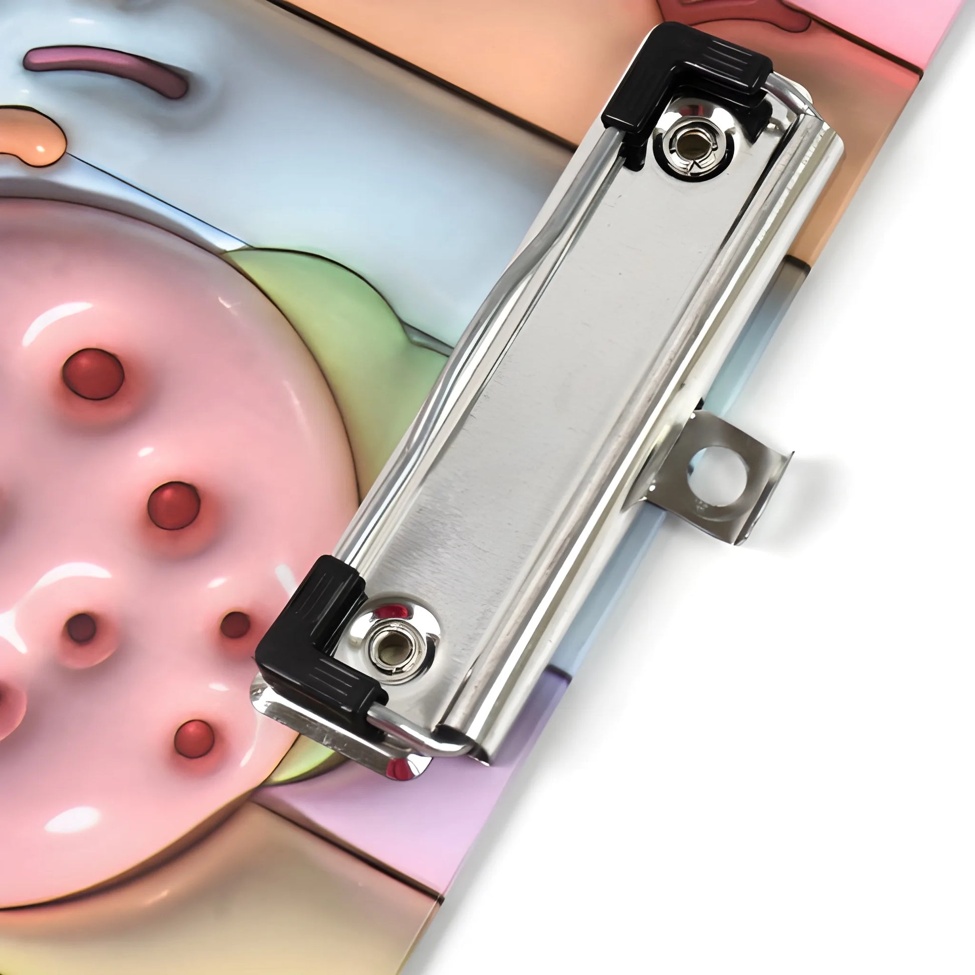 Kids' wooden clipboard with metal clip and spring latch